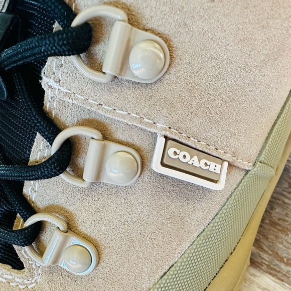 COACH HIKING BOOTS NWT KHAKI WOMANS SIZE 9  $298 - Picture 6 of 10